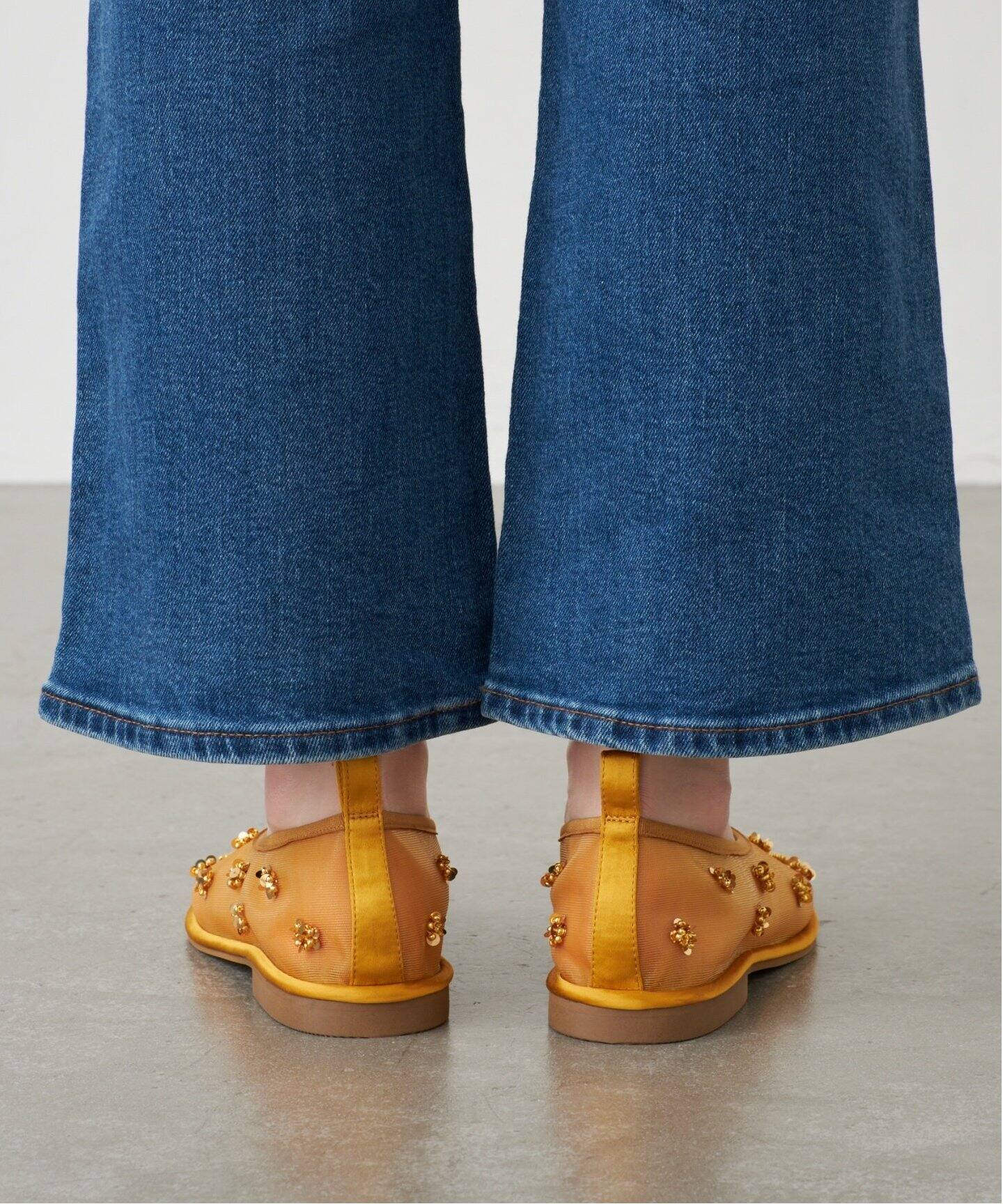 おトク情報がいっぱい！ GRISEシアーEMBROIDERYフラット（フラットシューズ）｜LE TALON 靴