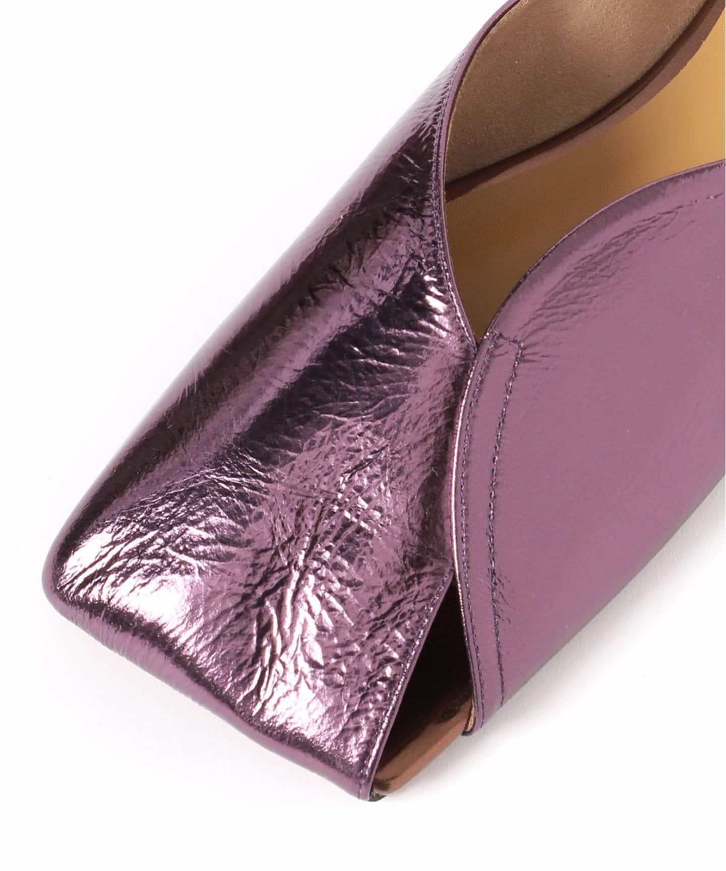 GRISEレザースクエアARTYフラット（フラットシューズ）｜GRISE