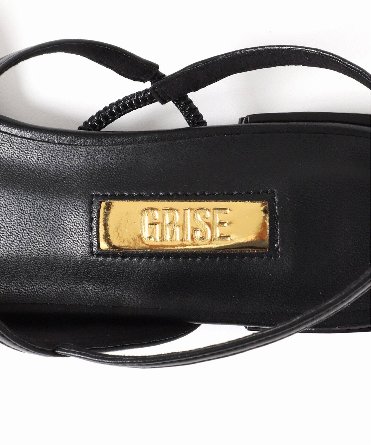 追加》GRISEポインテッドストラップスリングバック（フラットシューズ