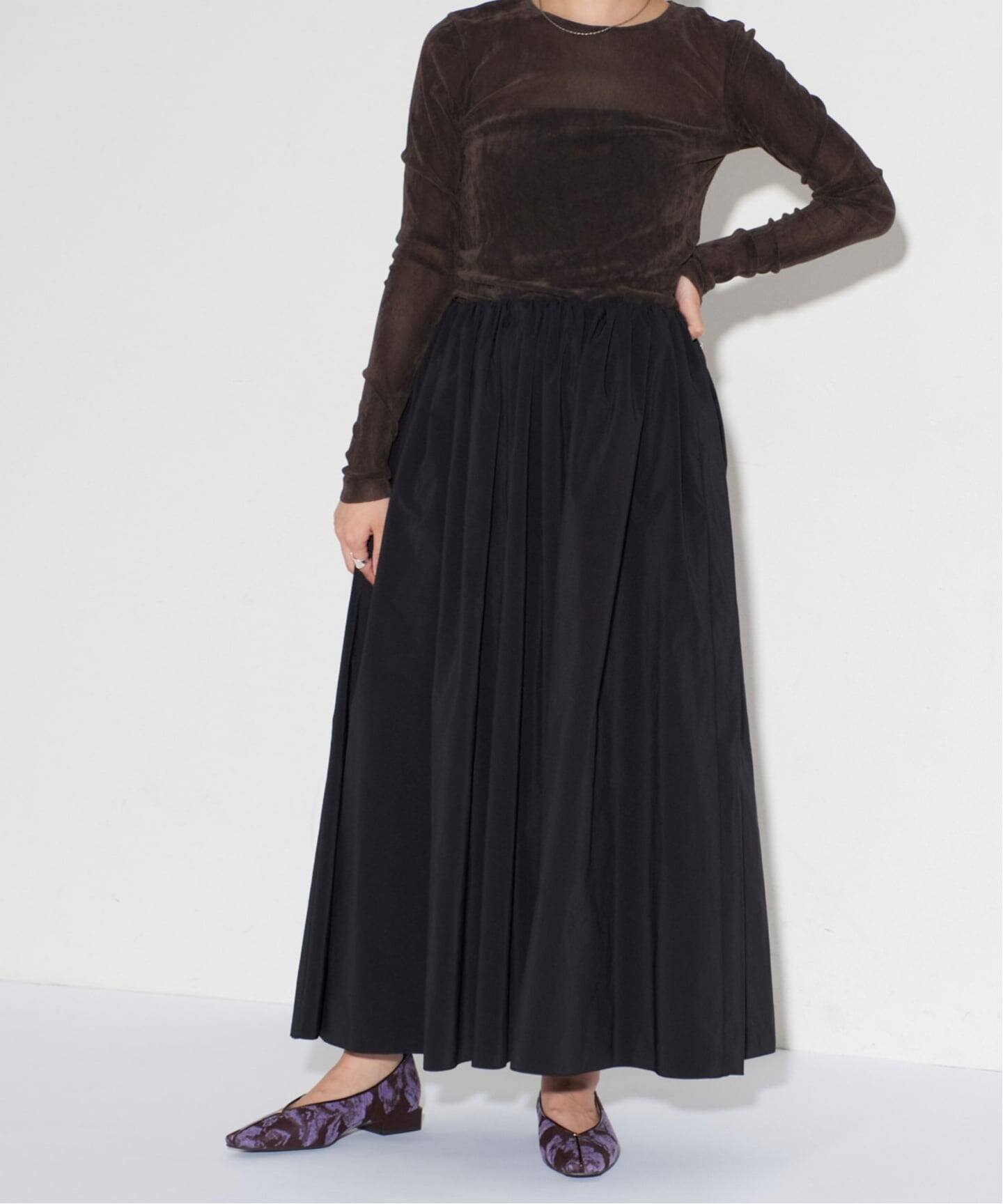 追加》GRISE2.5cmナロースクエアシームフラット（フラット