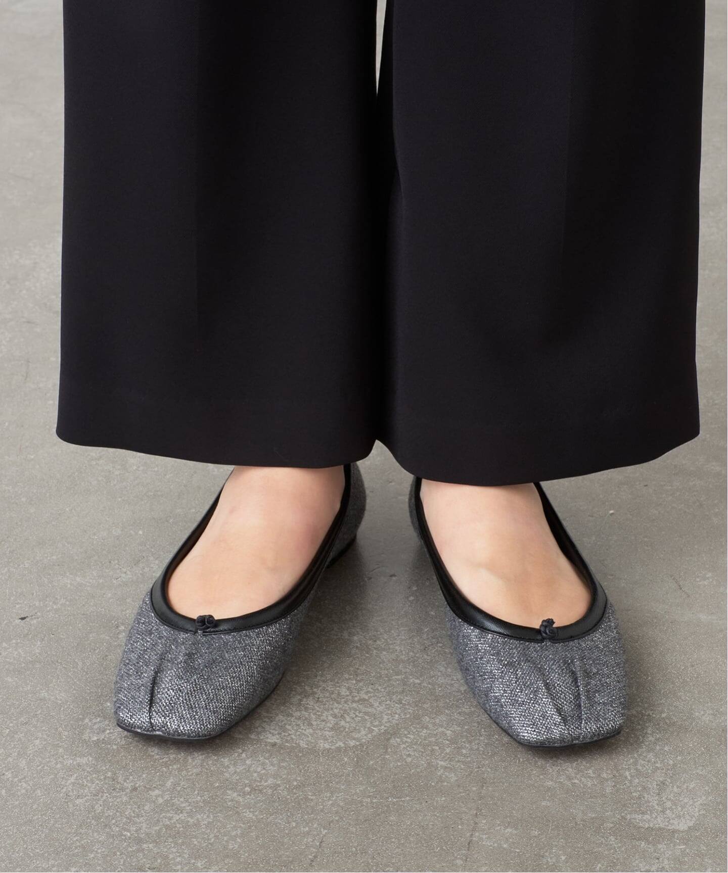 GRISEスクエアプリーツフラット（フラットシューズ）｜GRISE（グリーズ