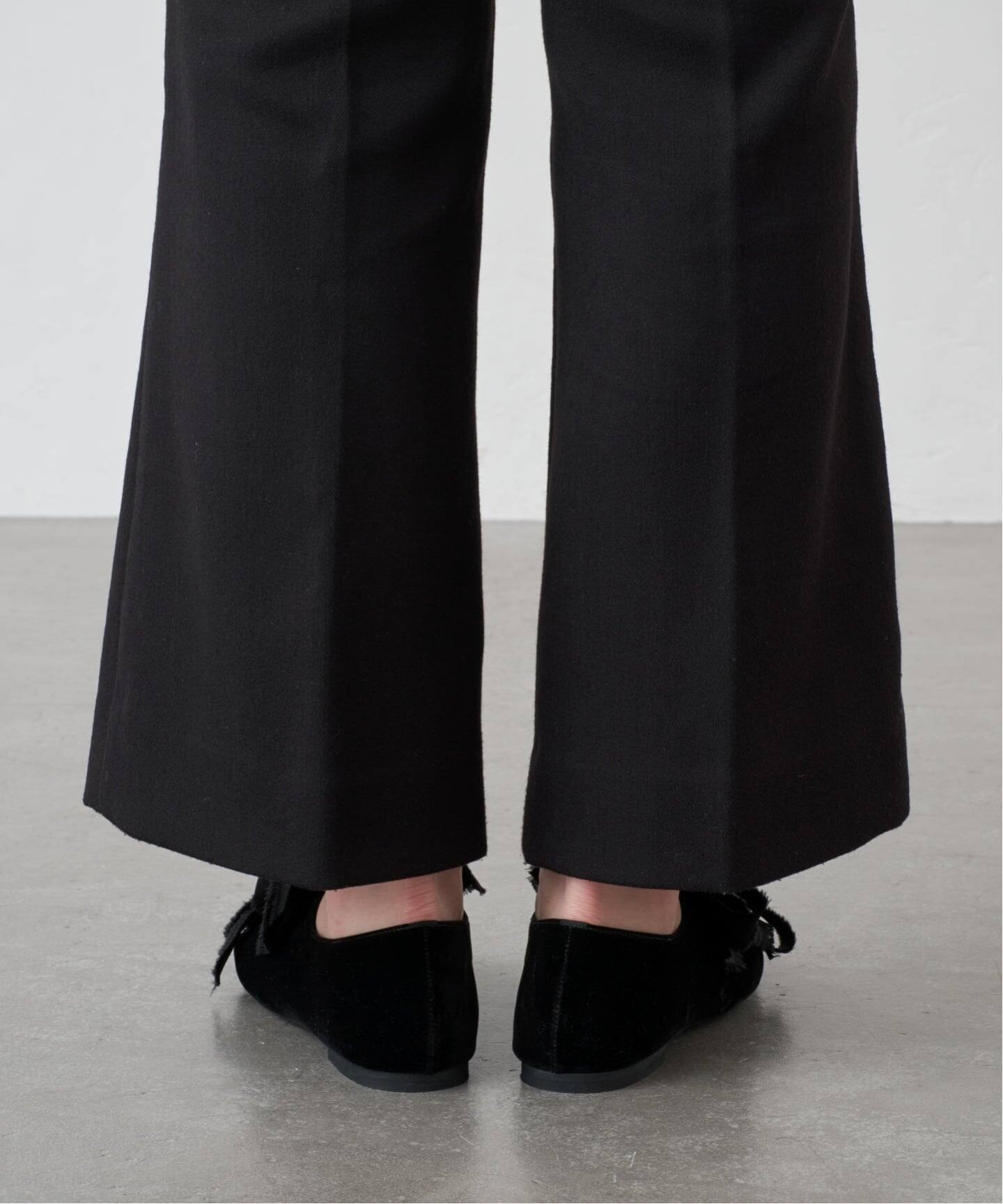 追加》GRISEサテンリボンバレリーナ（フラットシューズ）｜GRISE