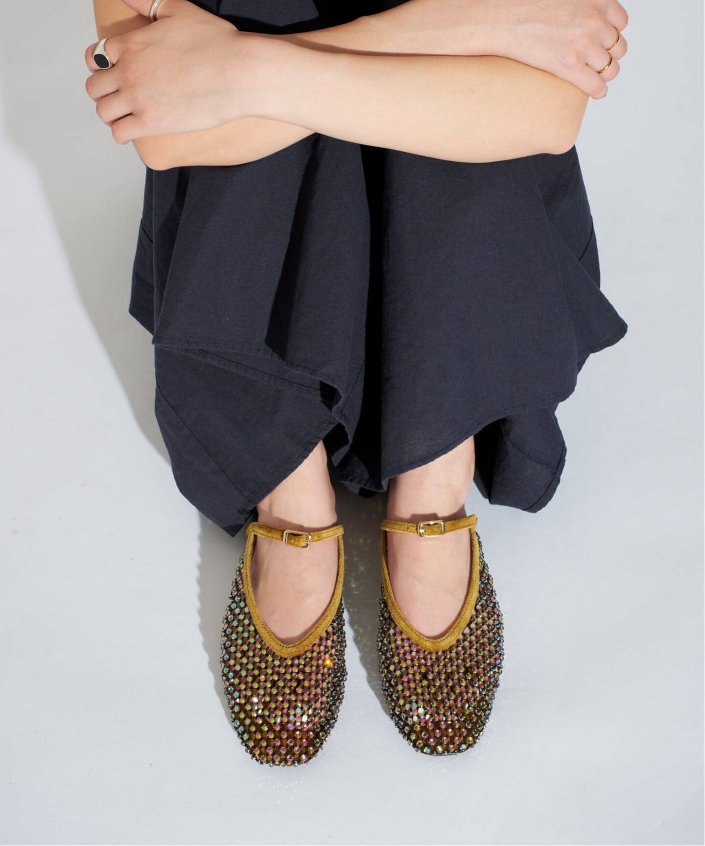 GRISEビジューネットミュール（フラットシューズ）｜GRISE（グリーズ