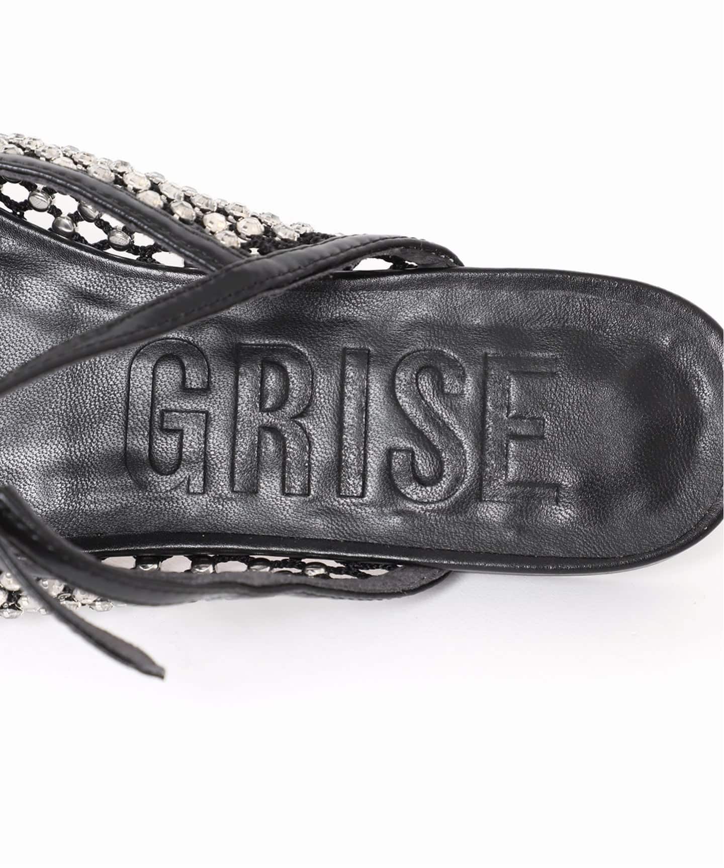 GRISEビジューネットミュール（フラットシューズ）｜GRISE