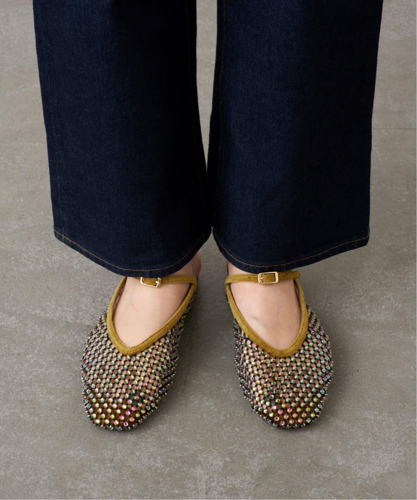 GRISEビジューネットミュール（フラットシューズ）｜GRISE（グリーズ