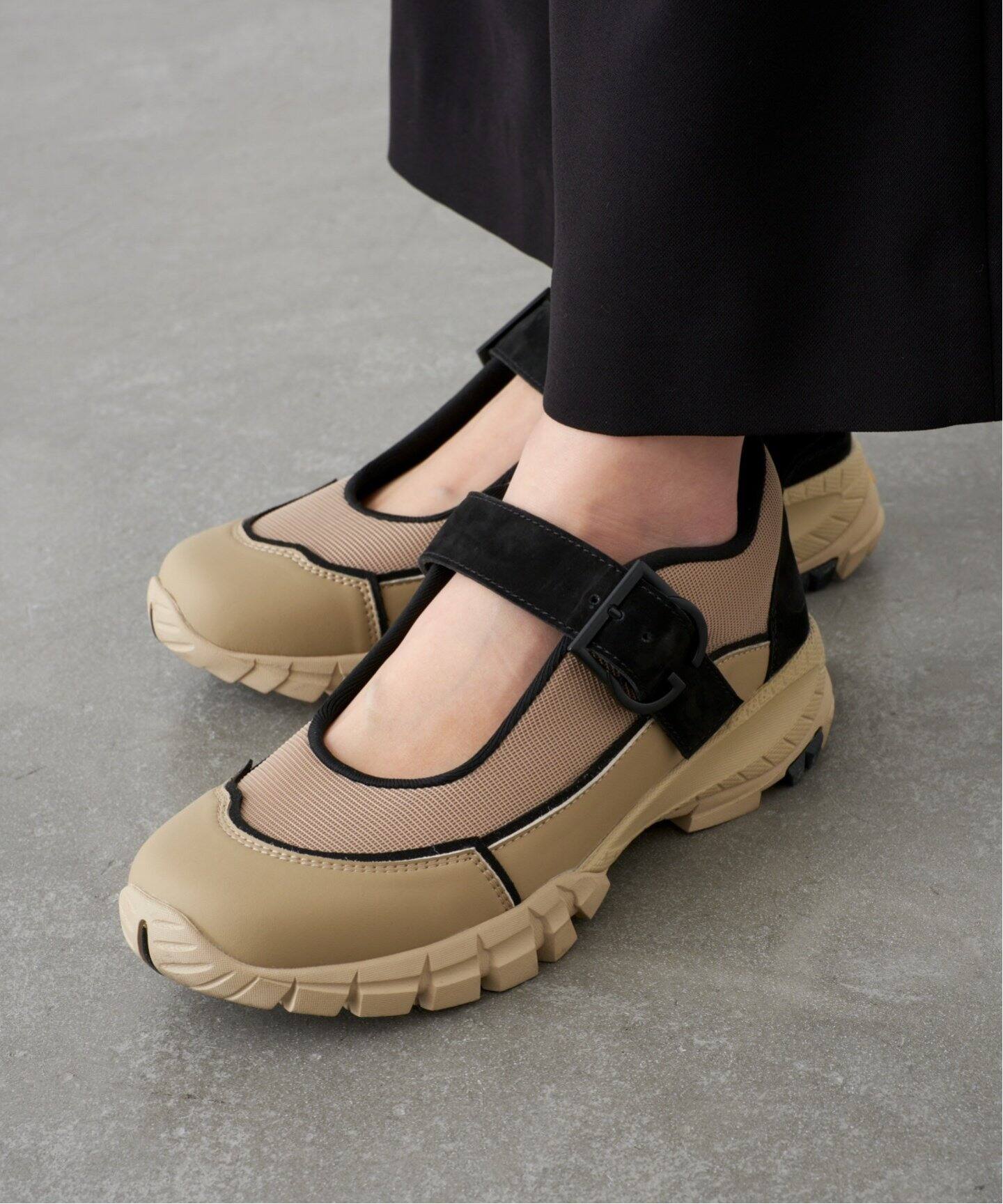 GRISE VIBRAM メリージェーンスニーカー（スニーカー）｜LE TALON（ル 