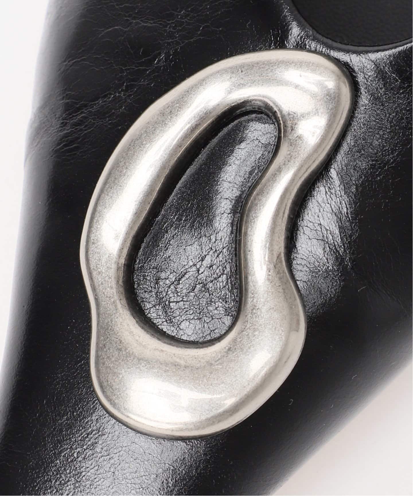 GRISEレザーARTYオーナメントフラット（フラットシューズ）｜GRISE