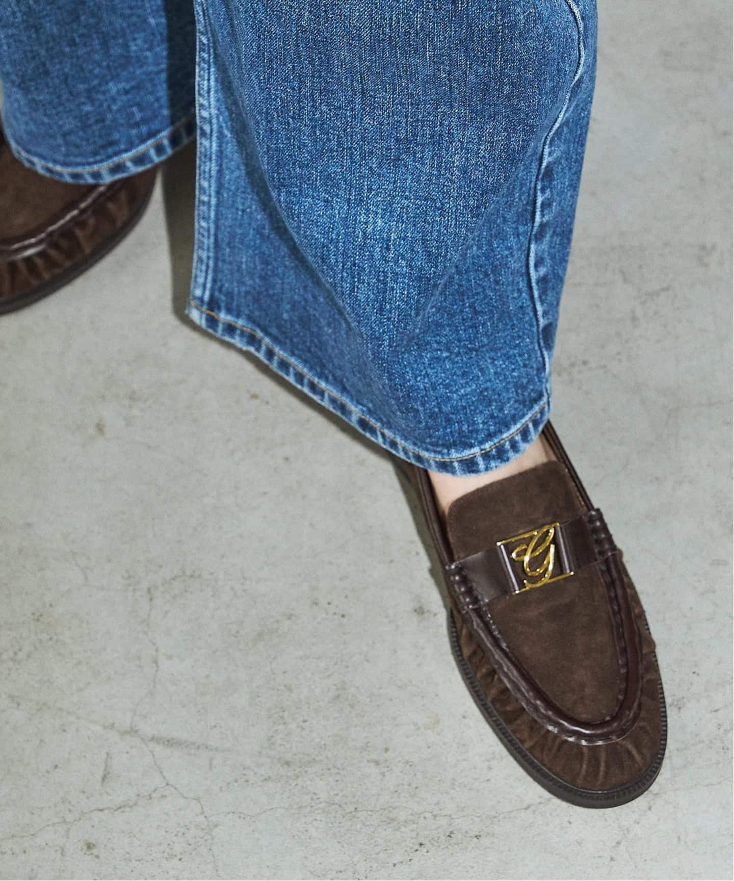 GRISEレザーギャザーローファー（ローファー）｜GRISE（グリーズ）の