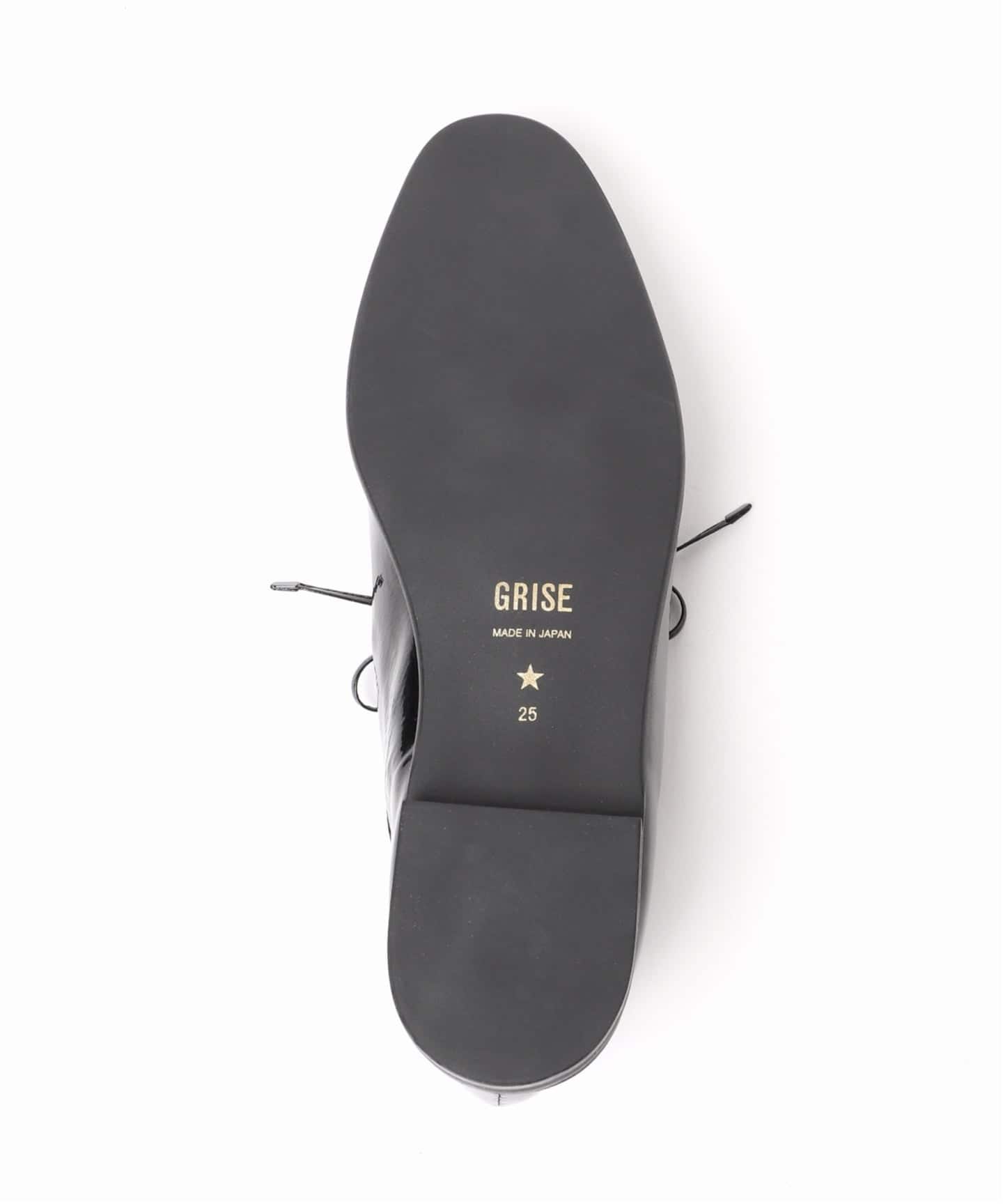 追加》GRISEラウンドカットアウトフラット（フラットシューズ）｜GRISE
