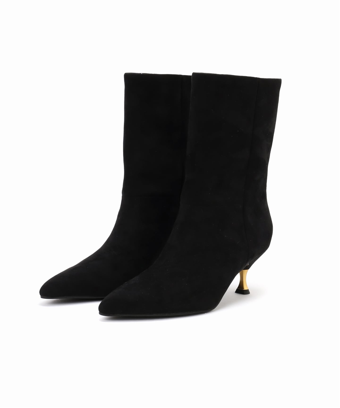 ［美品］PRADA 黒スエード ロングブーツ ポインテッドトゥ ダーリッチ Darich ポインテッドトゥスウェードロングブーツ