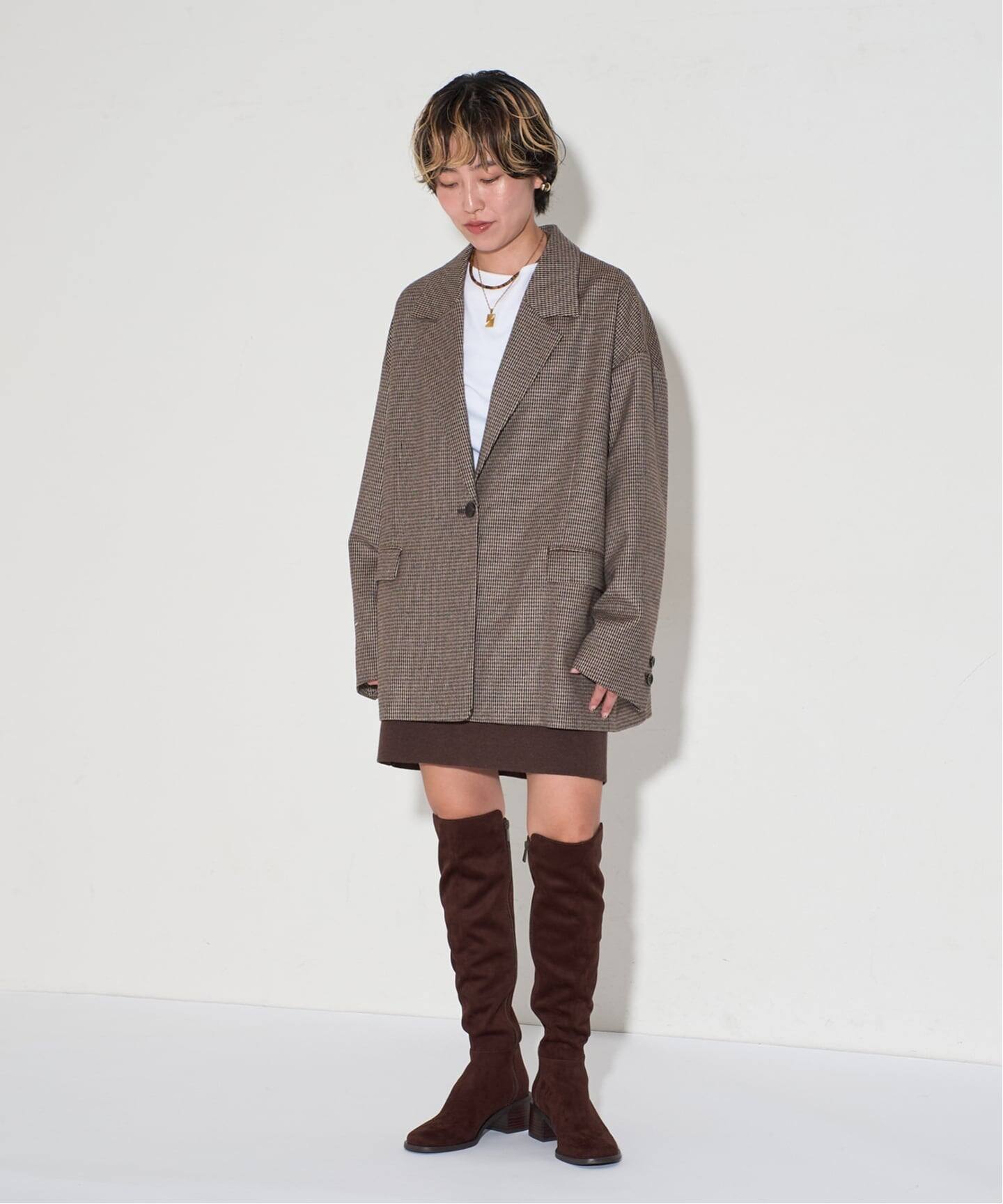 追加》GRISE4.5cmラウンドソフトフィットニーハイ（ロングブーツ