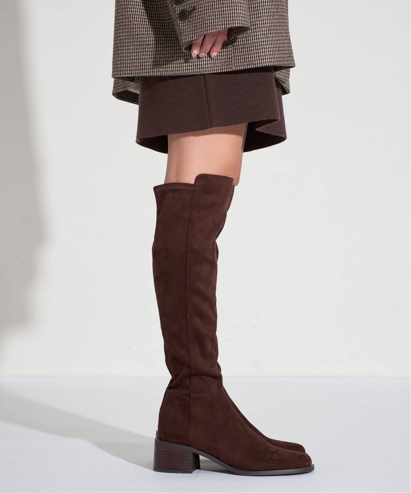 GRISE4.5cmラウンドソフトフィットニーハイ GRISE4.5cmラウンドソフトフィットニーハイ（ロングブーツ）｜LE TALON