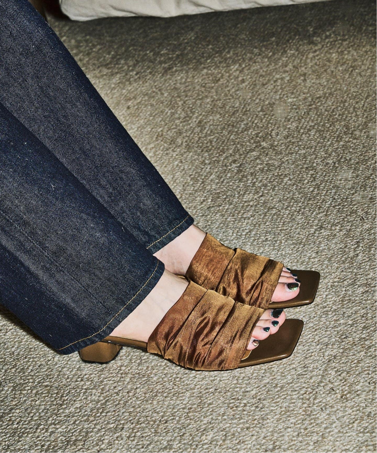 MIDORI UEEDA×GRISE4cmスクエアシアーサンダル 週末限定価格！8月のみ