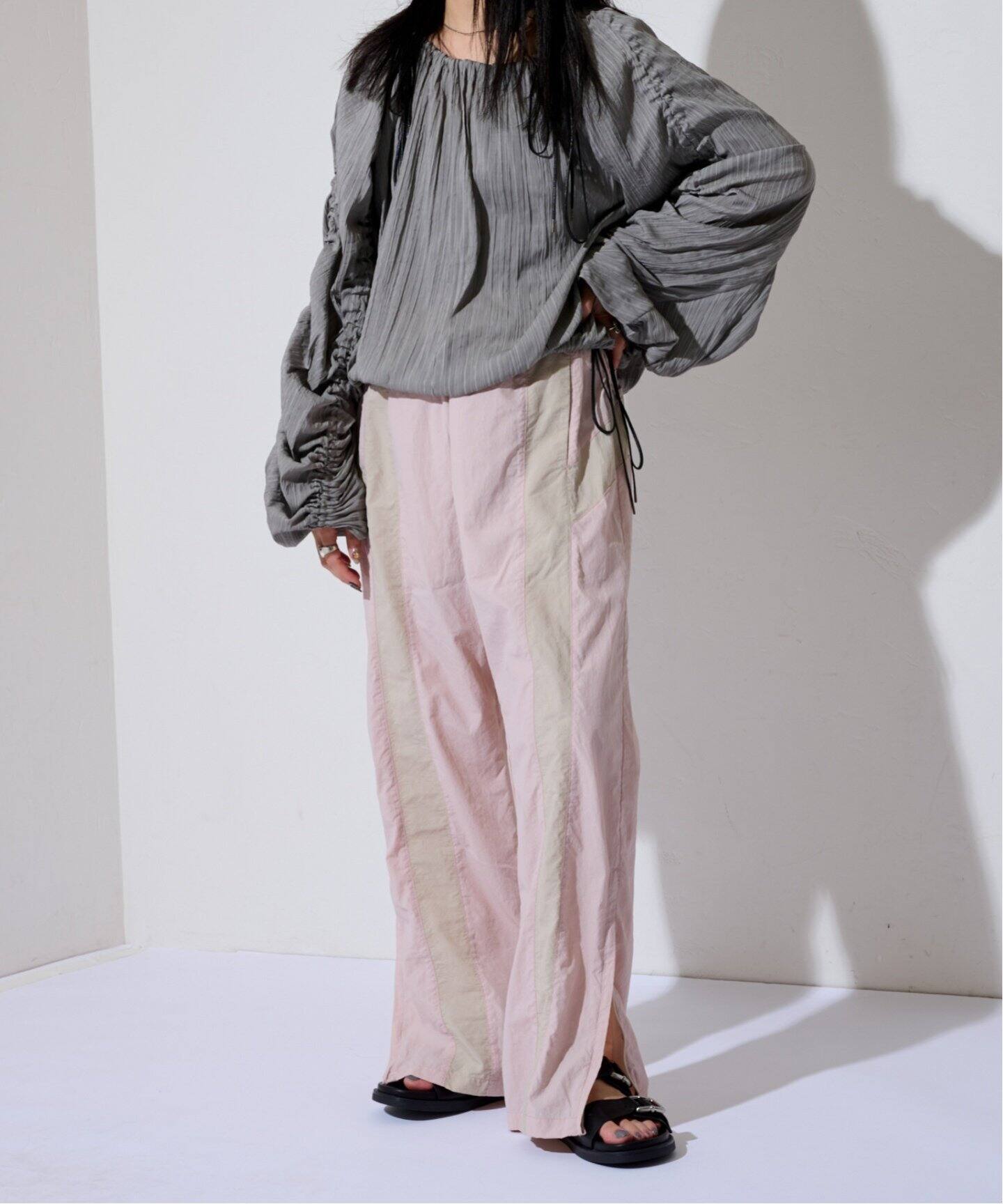 GRISEレザーダブルバックルミュールサンダル（サンダル）｜LE TALON