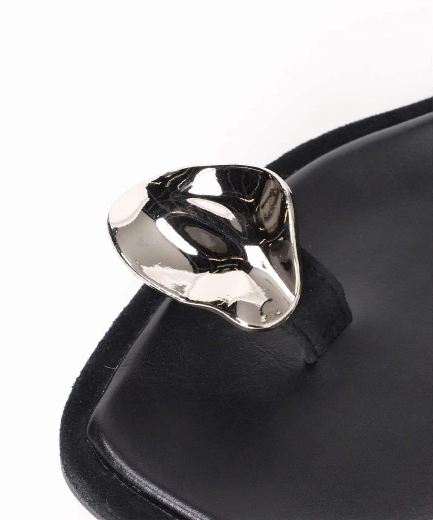 LE TALON GRISE レザーARTY アシメトング　サンダル　キャメル ル タロン LE TALON 《追加予約2》GRISEレザーARTYアシメトング