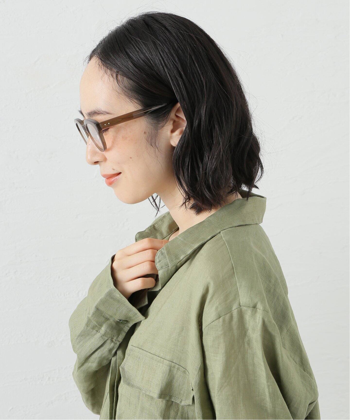 EYETHINK別注 BLANC.. ET001 サングラス メガネ アイウェア BLANC.. 別注 ET001 TAUPE ex Optical（メガネ）｜EYETHINK