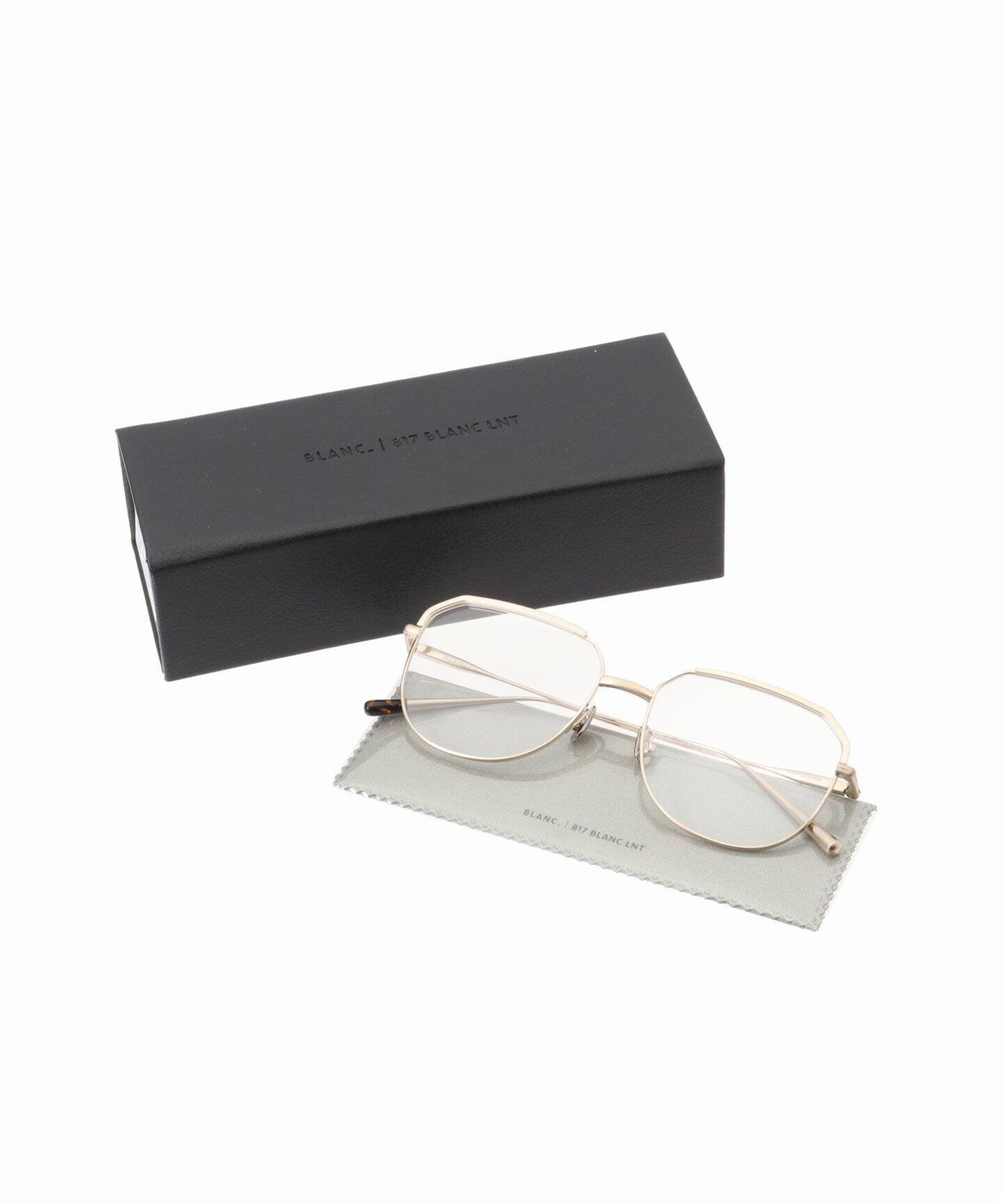 【美品】黄金同盟 眼鏡 BLANC.. 別注 B0024 CH GOLD MAT ex Optical(メガネ