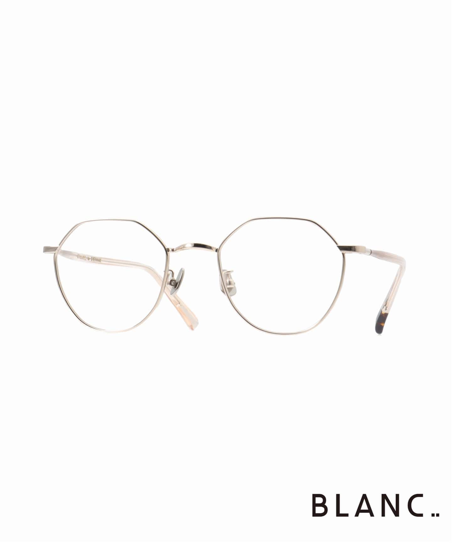 【稀少美品】 BLANC B0021 PURE GOLD 付属品付き ブラン BLANC.. 別注 B0021 WHT GOLD ex Optical（メガネ）｜EYETHINK