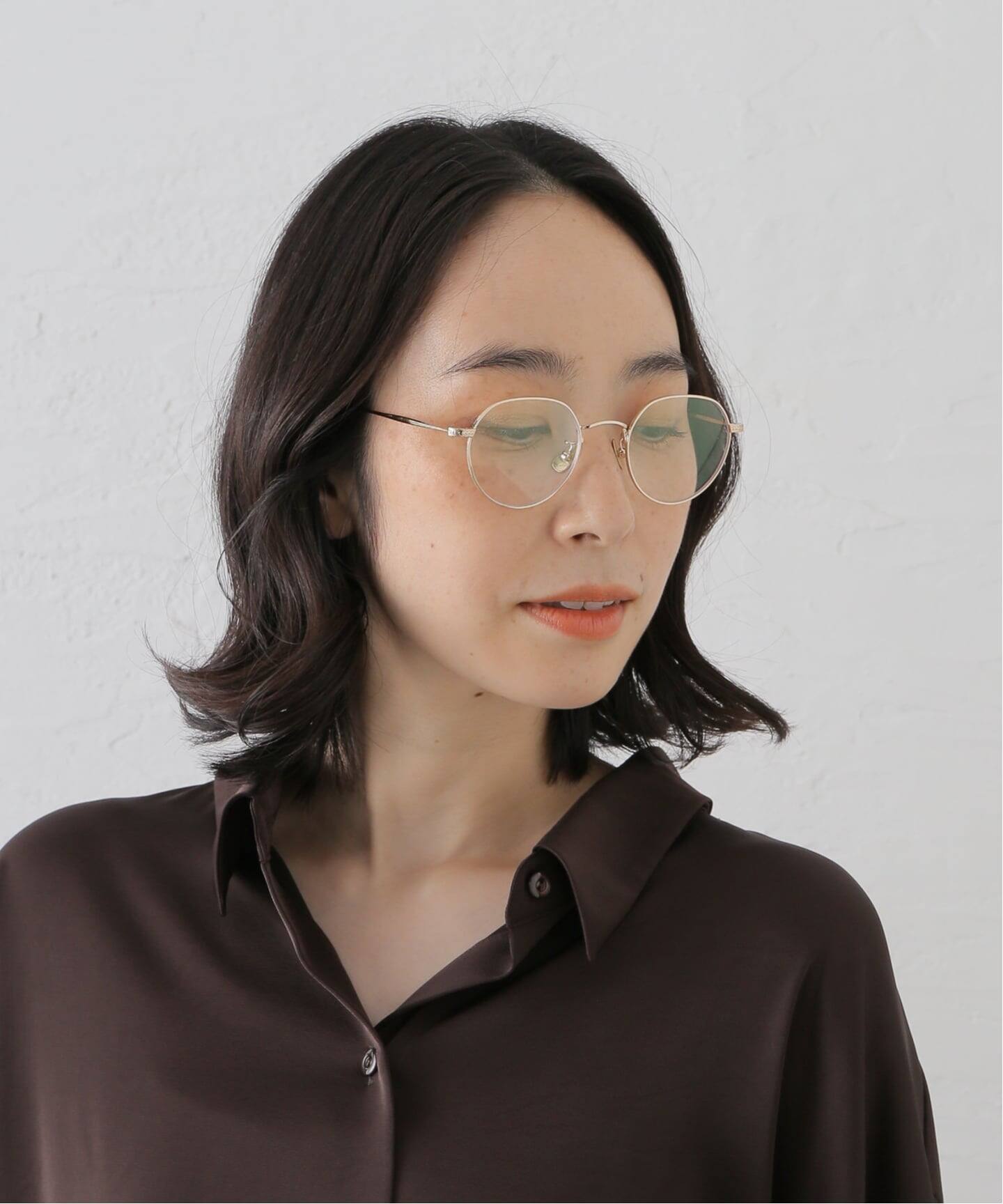 ギャレットライト　スタイリッシュメガネ ブラック/ゴールド ケース付き GARRETT LEIGHT / ギャレット・ ライト】Patrick G Optical