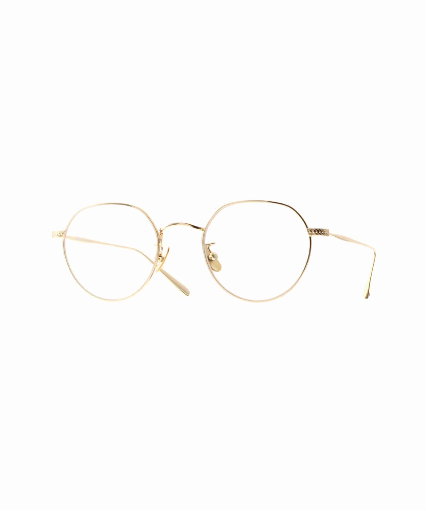 ギャレットライト　スタイリッシュメガネ ブラック/ゴールド ケース付き GARRETT LEIGHT / ギャレット・ ライト】Patrick G Optical