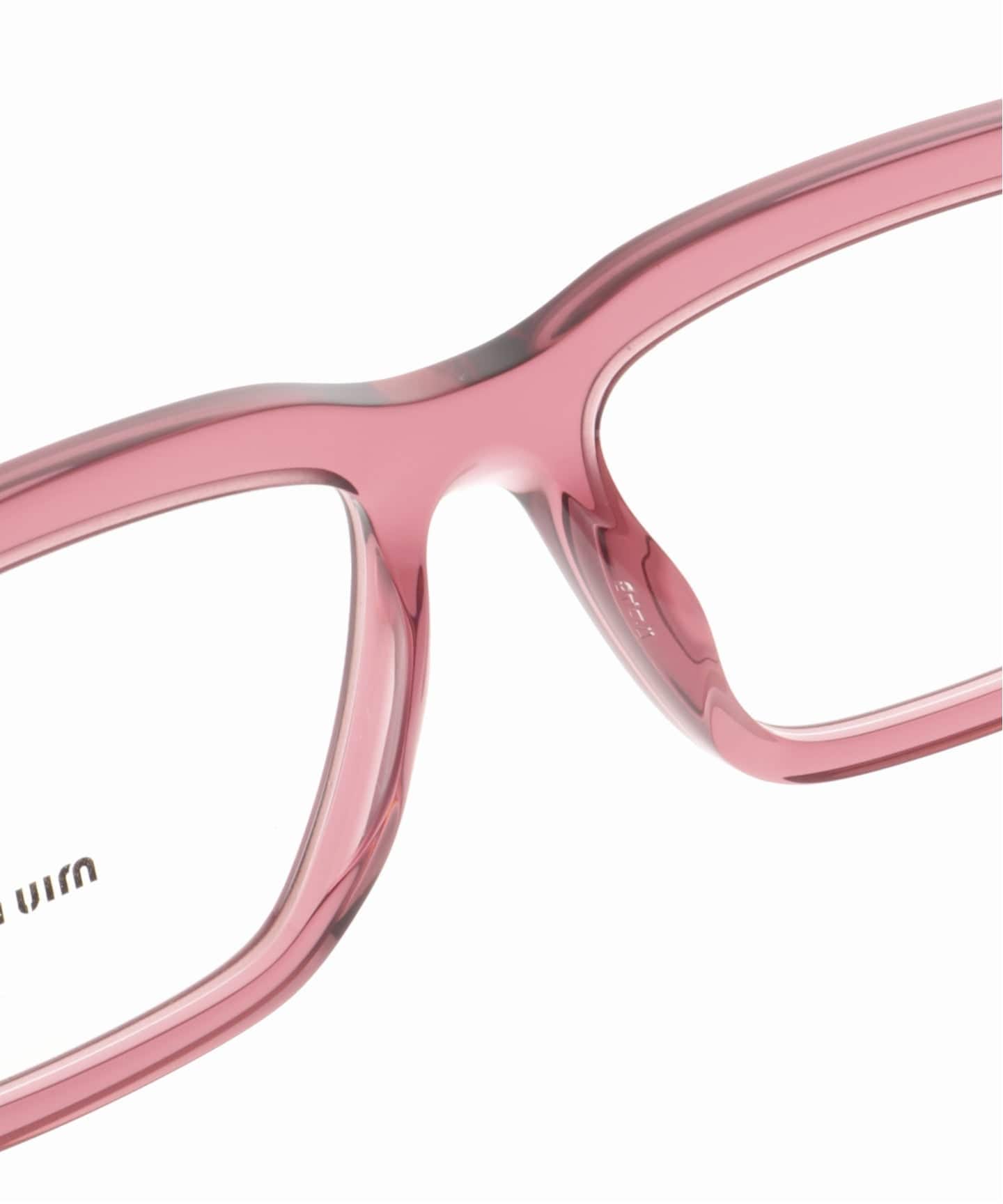 miu miu ミュウミュウ Y2K リムレス サングラス ピンク MIU MIU / ミュウミュウ】02XV PK Optical（メガネ）｜EYETHINK