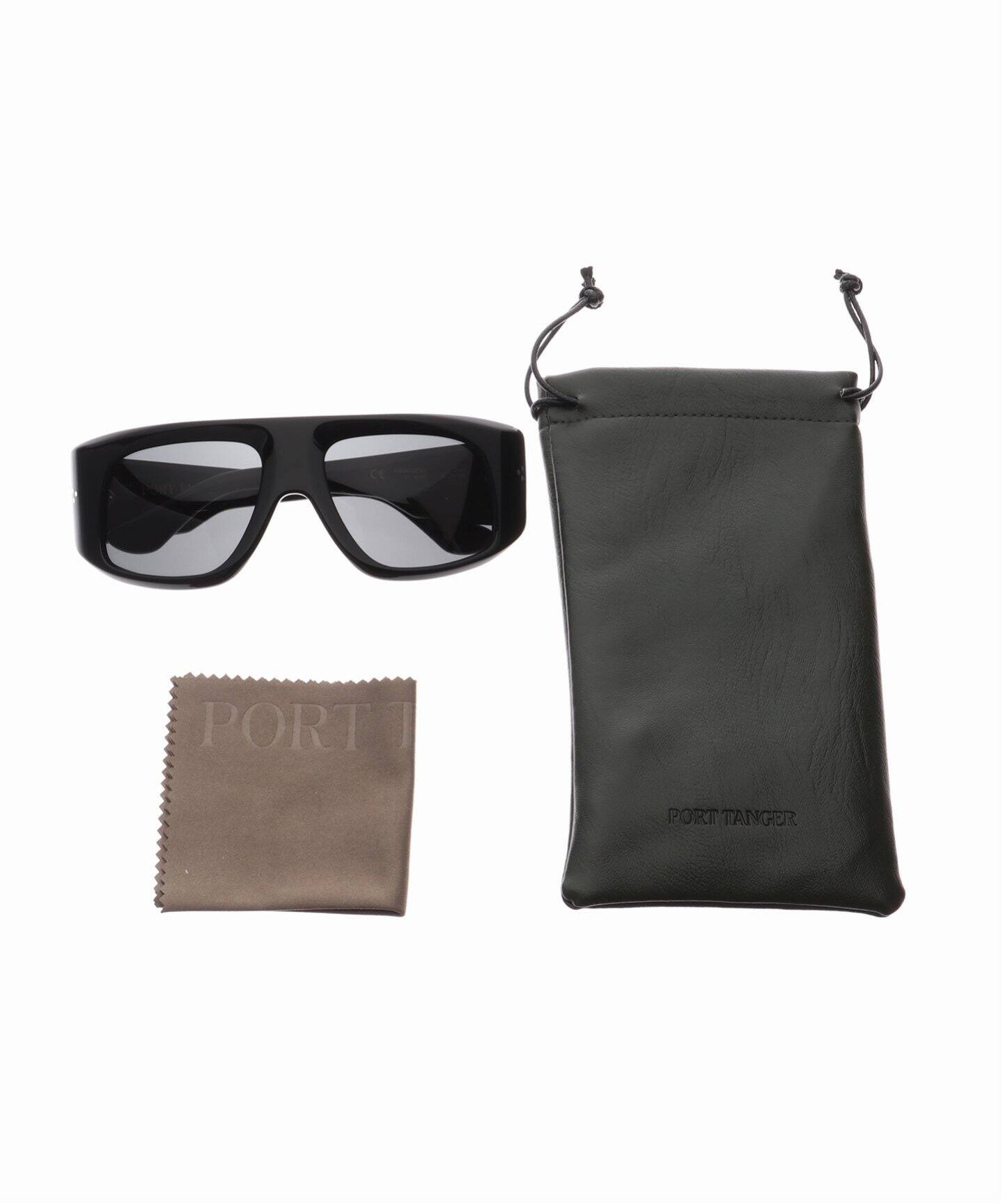 PORT TANGER / ポートタンジェ】PT-4801 DHAT BLACK/BLACK Sunglasses