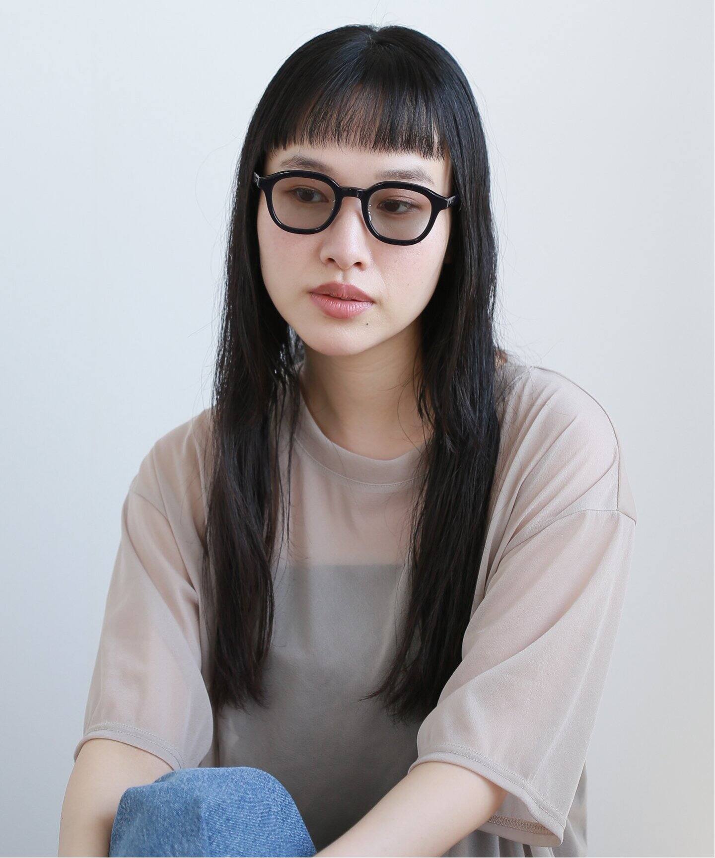 BLANC.. 別注 ET004 NAVY / L.GRY - GRY ex Sunglasses（サングラス