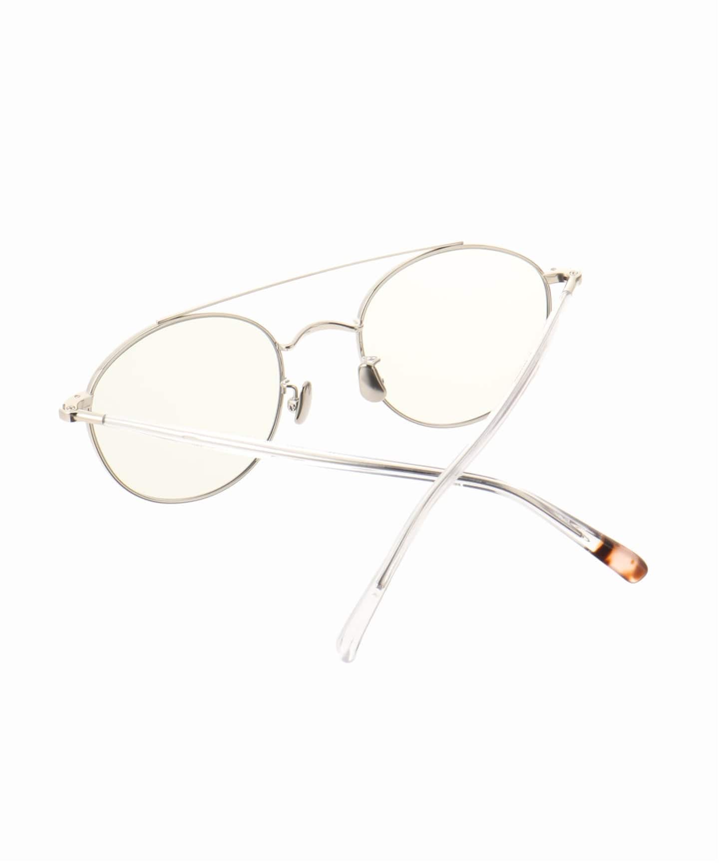 BLANCサングラス BLANC.. 別注 B0015 SILVER-CLEAR / L.GREY-GRY ex Sunglasses（メガネ