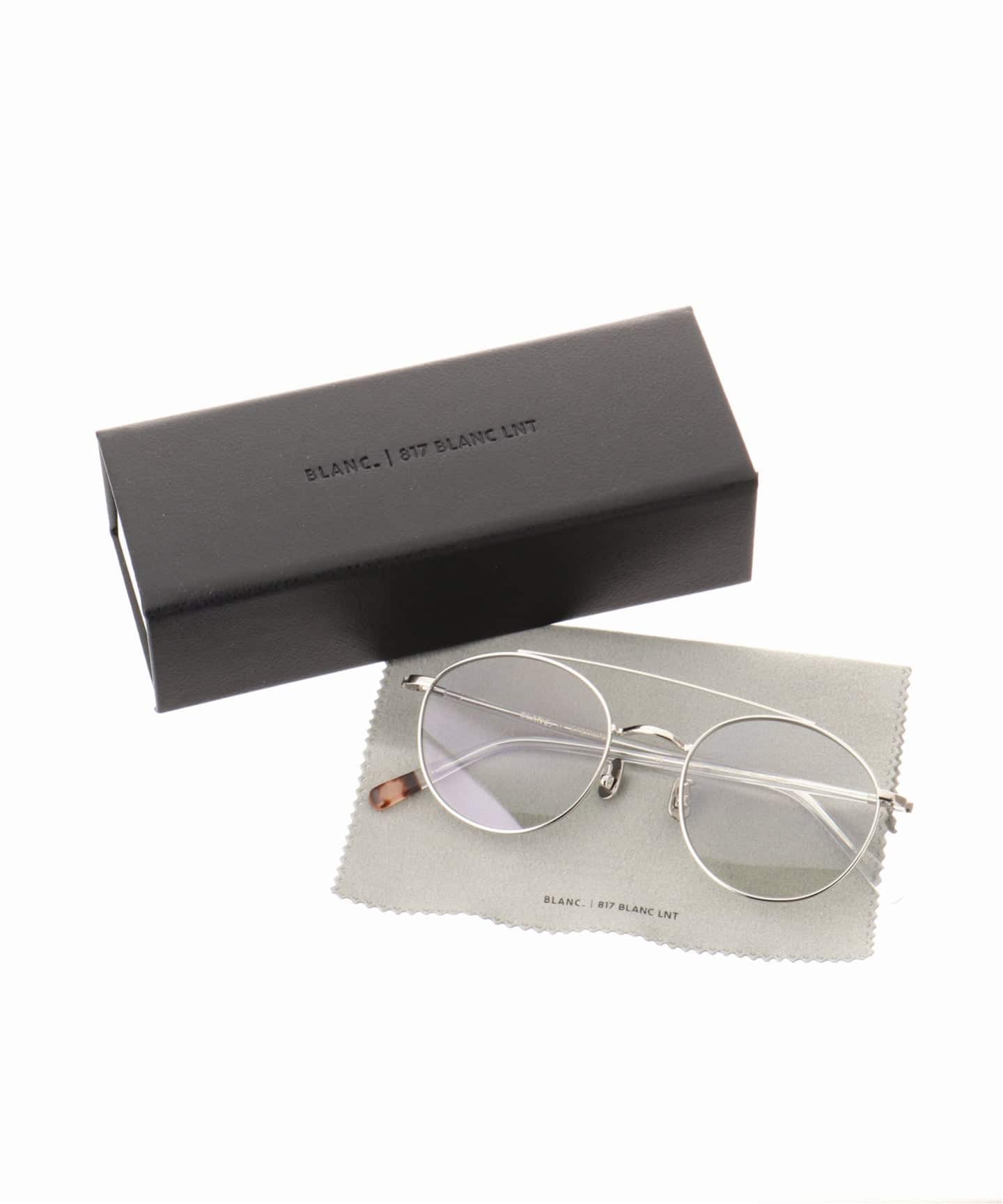 BLANC. サングラス　0021 シルバー BLANC.. 別注 B0015 SILVER-CLEAR / L.GREY-GRY ex Sunglasses（メガネ