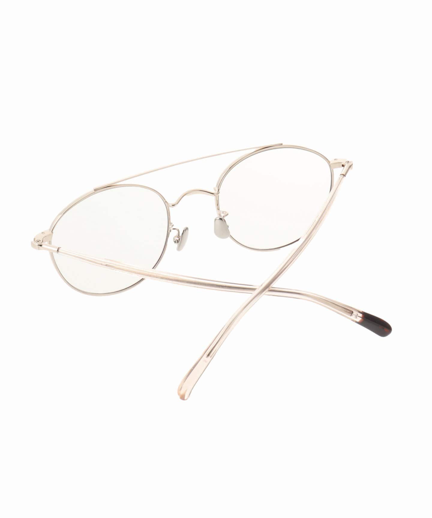 BLANC.ブラウンサングラス BLANC../ブラン】別注 B0016-PC WHT GOLD - CHAMPAGNE ex