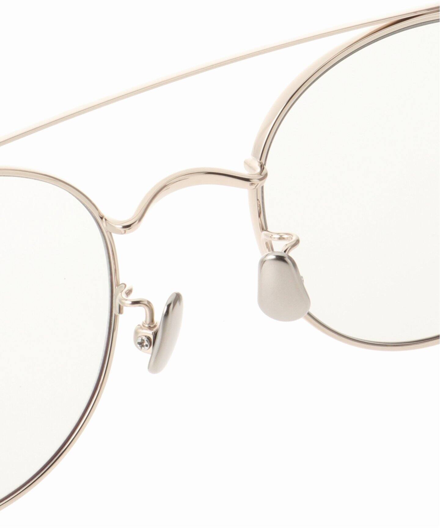 BLANC. B0015 50□21-145 L.GRY/L.BRN ラウンド BLANC.. 別注 B0015 WHT GOLD / L.GREY - GRY ex Sunglasses