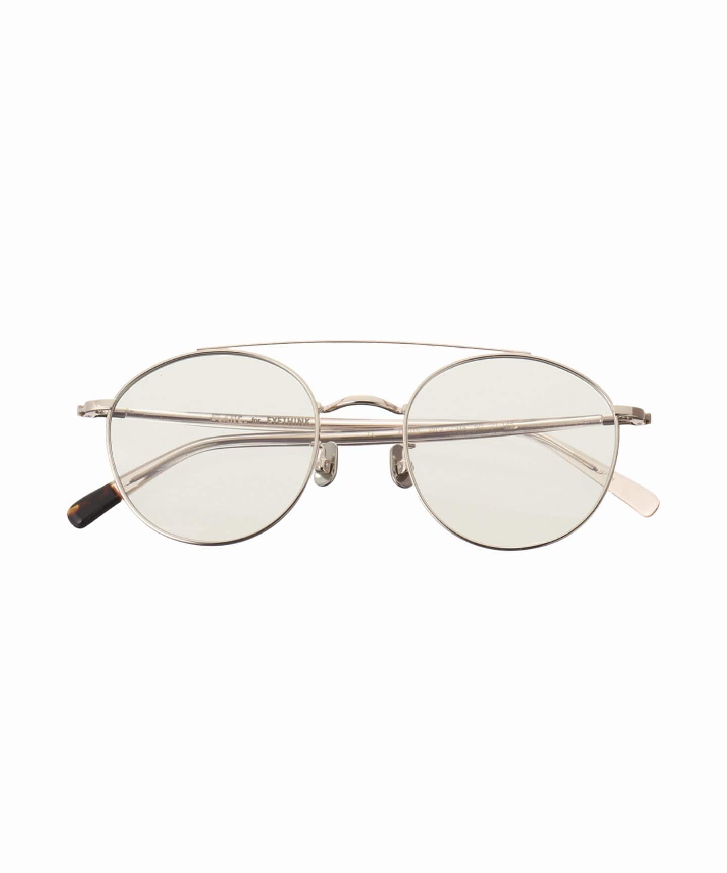 BLANC. B0015 50□21-145 L.GRY/L.BRN ラウンド BLANC.. 別注 B0015 WHT GOLD / L.GREY - GRY ex Sunglasses