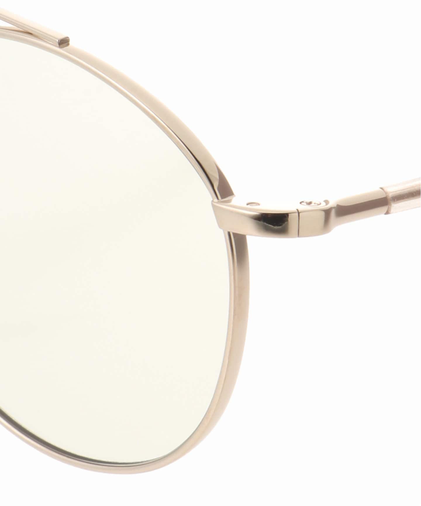 BLANC. B0015 50□21-145 L.GRY/L.BRN ラウンド BLANC.. 別注 B0015 WHT GOLD / L.GREY - GRY ex Sunglasses