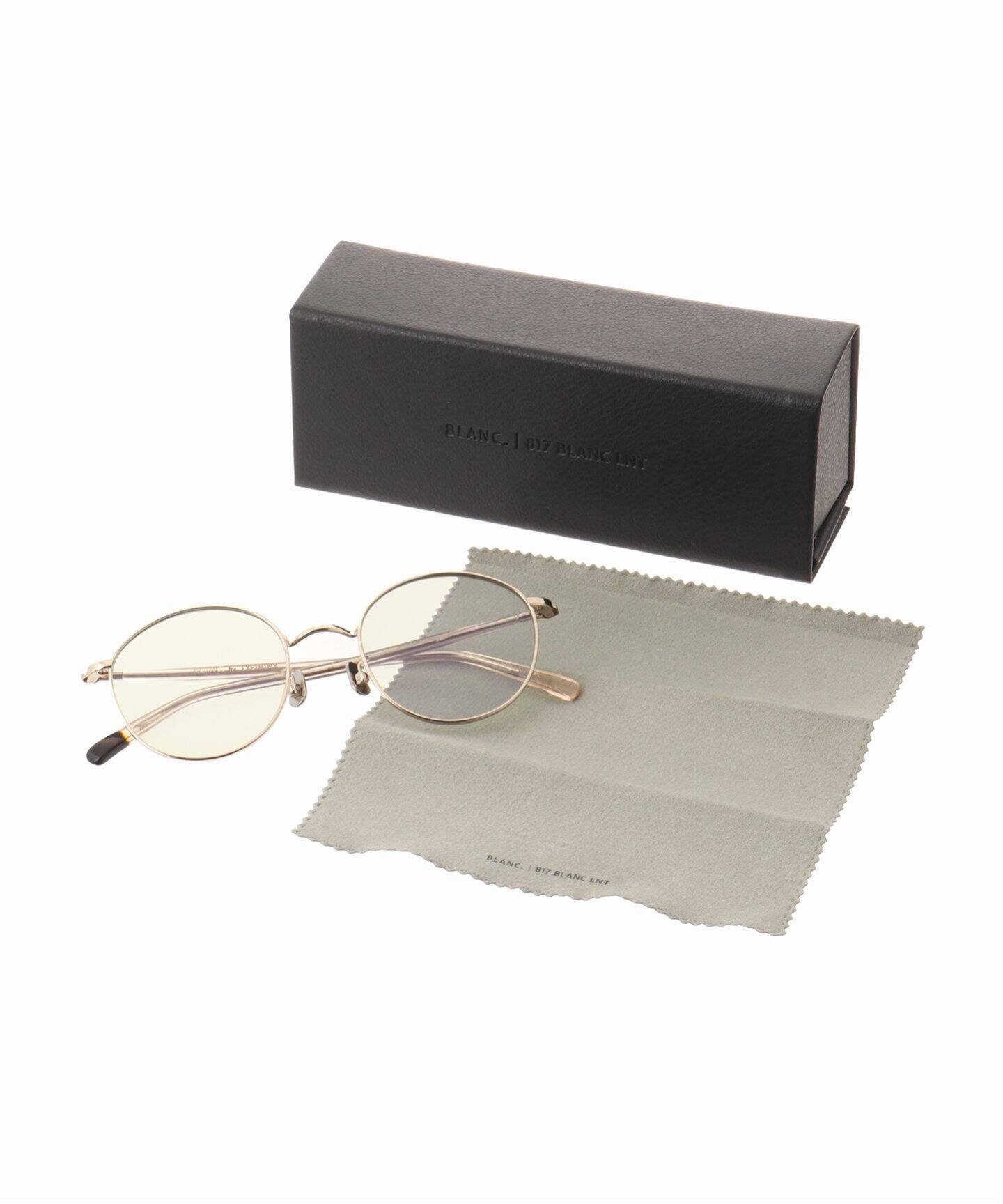 いラインアップ BLANC.. 別注 Sunglasses ex GRY L.GREY- / GOLD WHT B0016-CY 小物