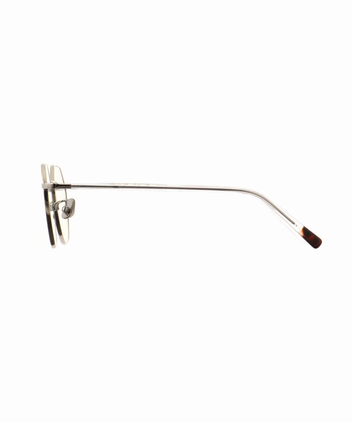【極美品】 BLANC B0021 CLEAR SILVER 付属品オールセット BLANC.. 別注 B0021 SILVER- CLEAR ex Optical（メガネ