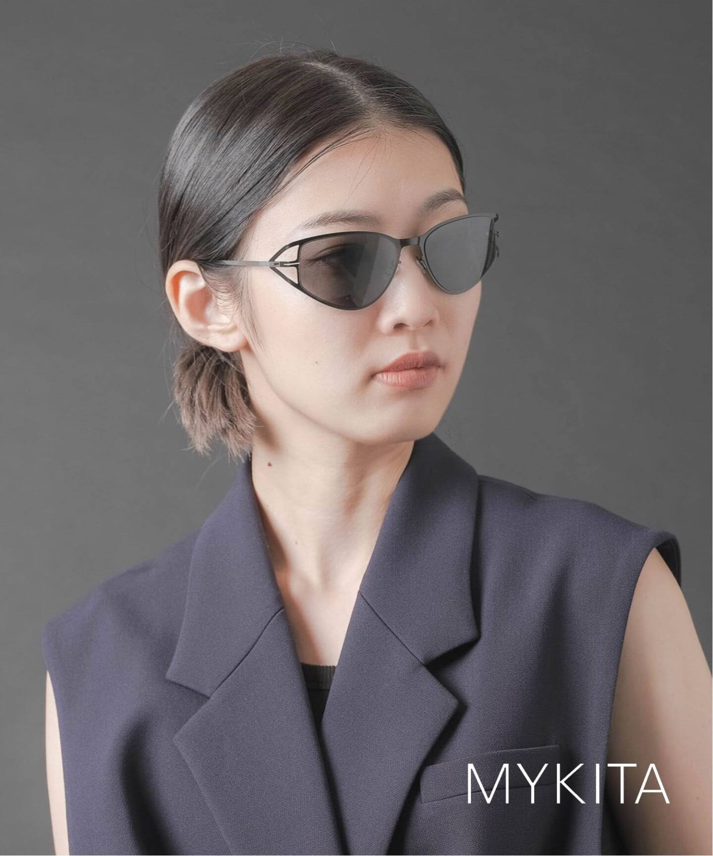 MYKITA / マイキータ】SIERRA ShinySilver/JetBlack Sunglasses  
