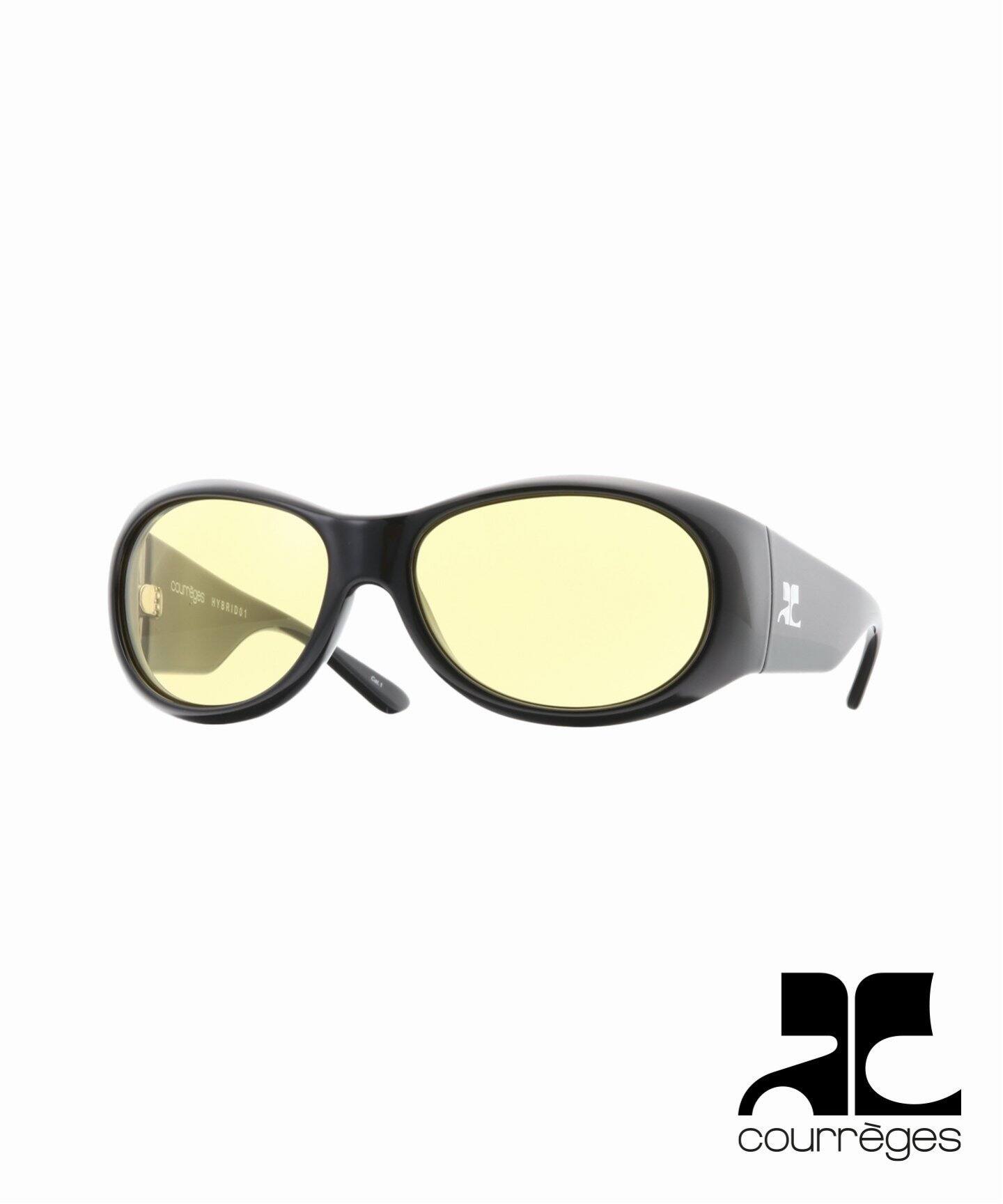COURREGES / クレージュ】HYBRID 01 SUNGLASSES BLACK/YELLOW 