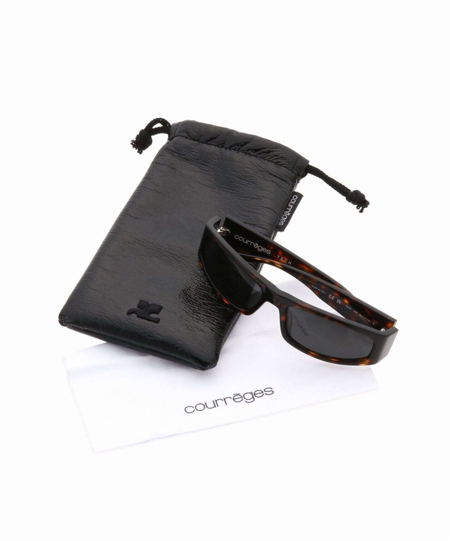 COURREGES / クレージュ】TECHNO SUNGLASSES HAVANA/BLACK（サングラス