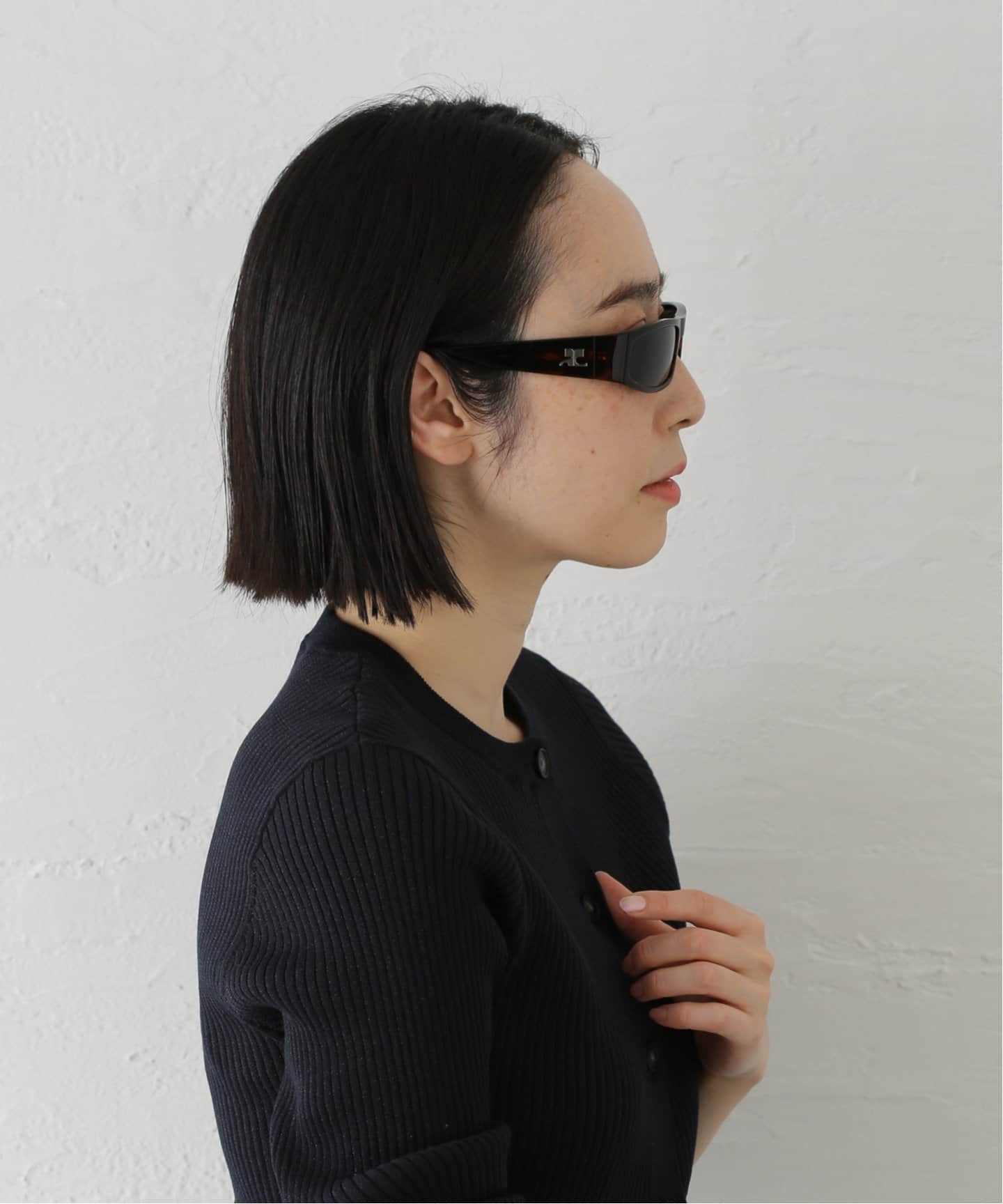 COURREGES / クレージュ】TECHNO SUNGLASSES HAVANA/BLACK（サングラス