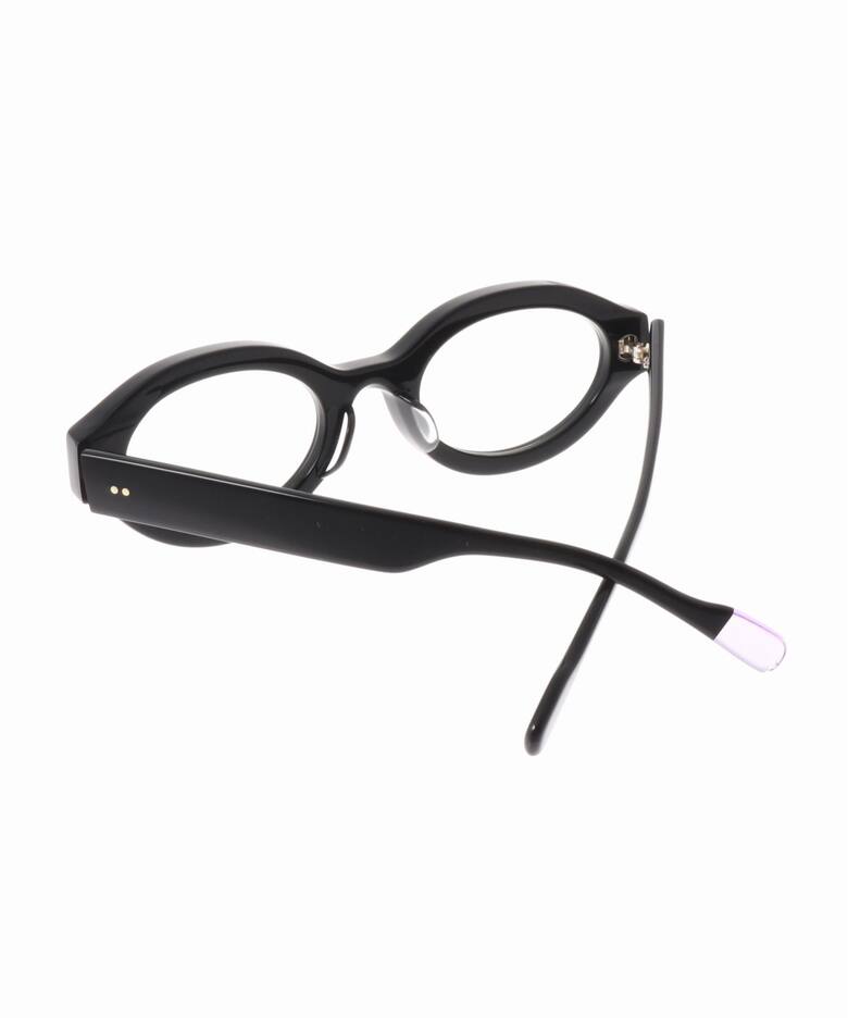 FETICO x BLANC.. OVAL TV-CUT Sunglasses RX black（サングラス  