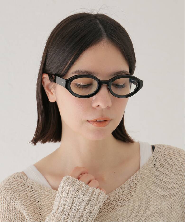 FETICO x BLANC.. OVAL TV-CUT Sunglasses RX black（サングラス  