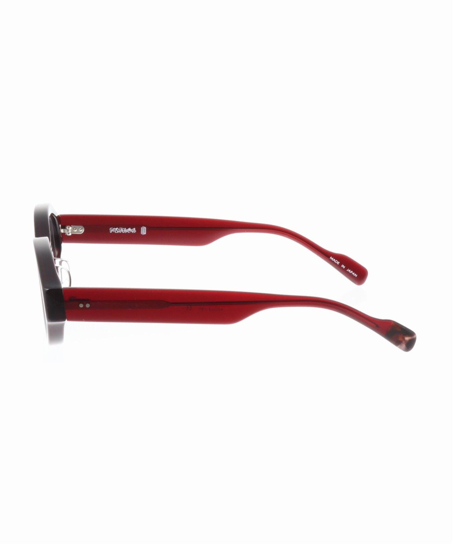 FETICO x BLANC.. OVAL TV-CUT Sunglasses RX Dark Red（サングラス 