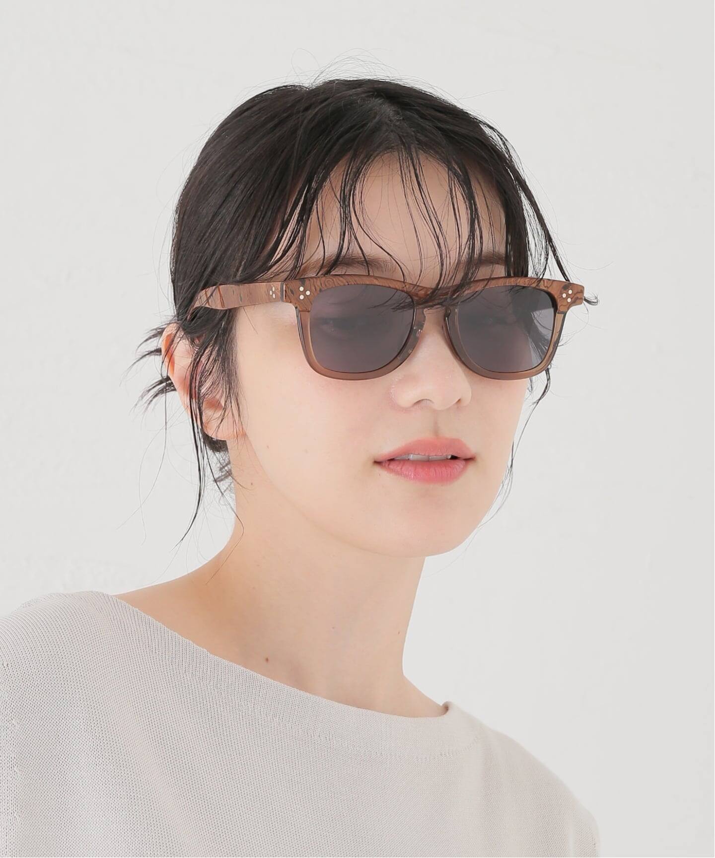 【まいだし】Plage別注　ayame eyewear ブラウン 眼鏡 ayame 別注 BOSTON HB/CGY Sunglasses（サングラス）｜EYETHINK