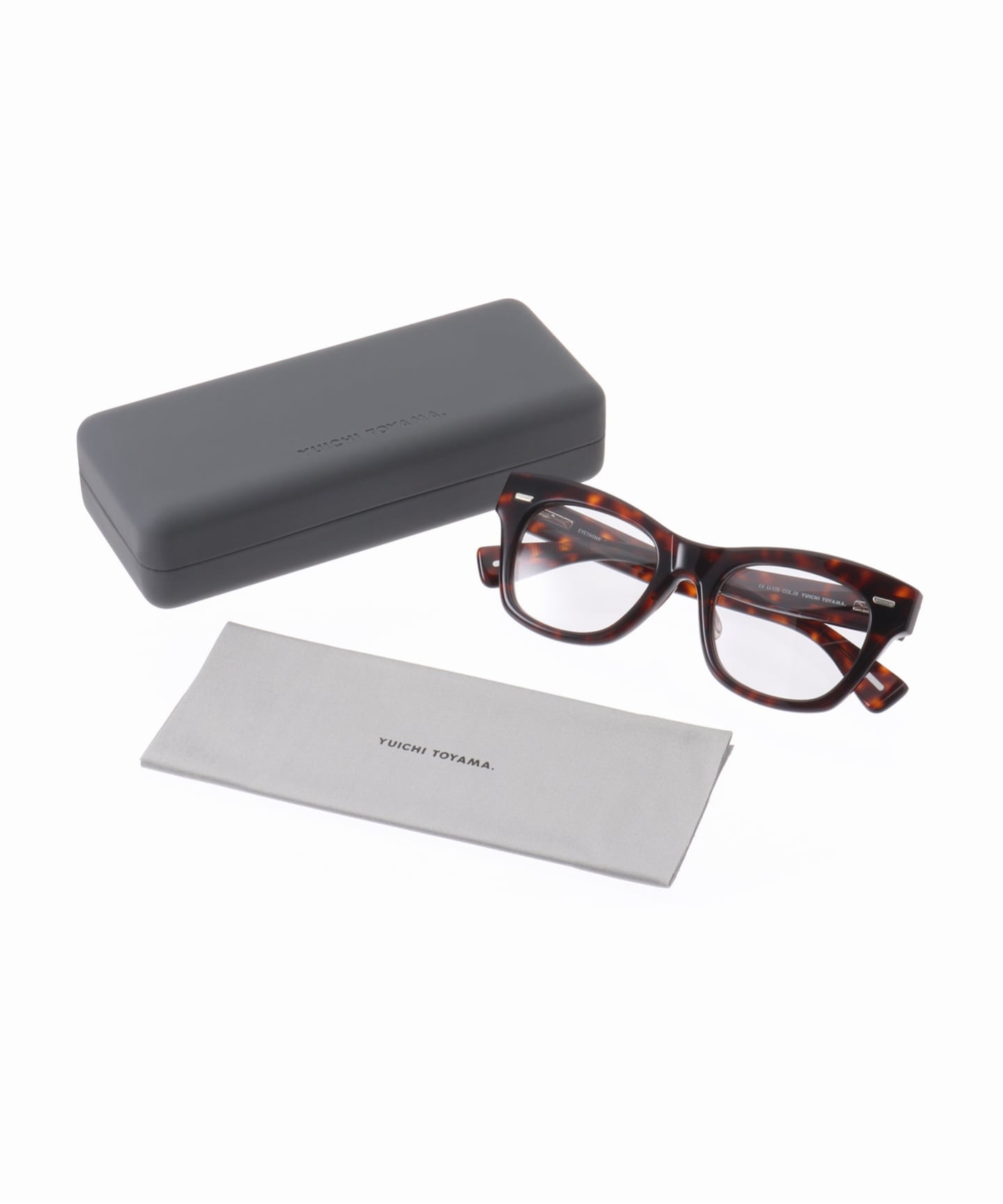 YUICHI TOYAMA クリアサングラス ケース付き YUICHI TOYAMA.｜＊SUNGLASSES COLLECTION 2025SS｜IND / U-128