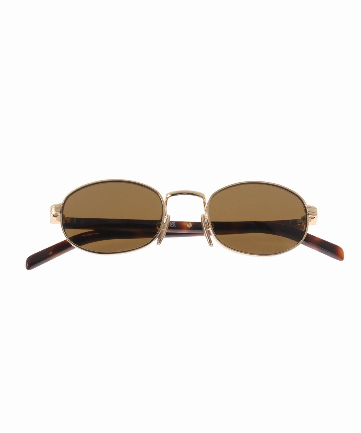プラダ アイウェア 0PR B53S サングラス Prada PR B53S S (52 - 21) with Grey lenses and Gold frame