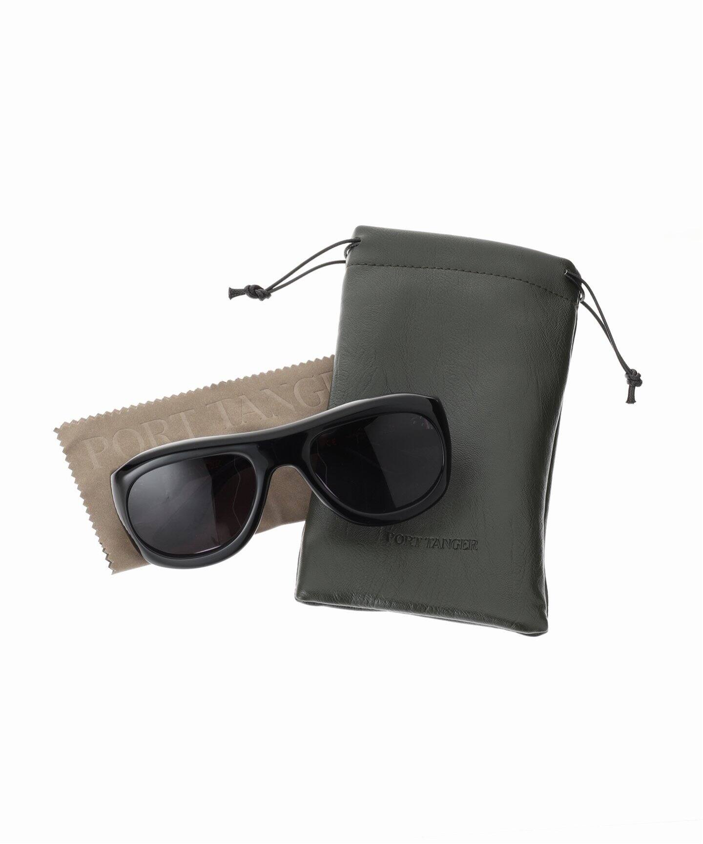 【関税込み】Port Tanger ブラック Zia サングラス Zia | Black Acetate | Black Lens | Port Tanger Sunglasses