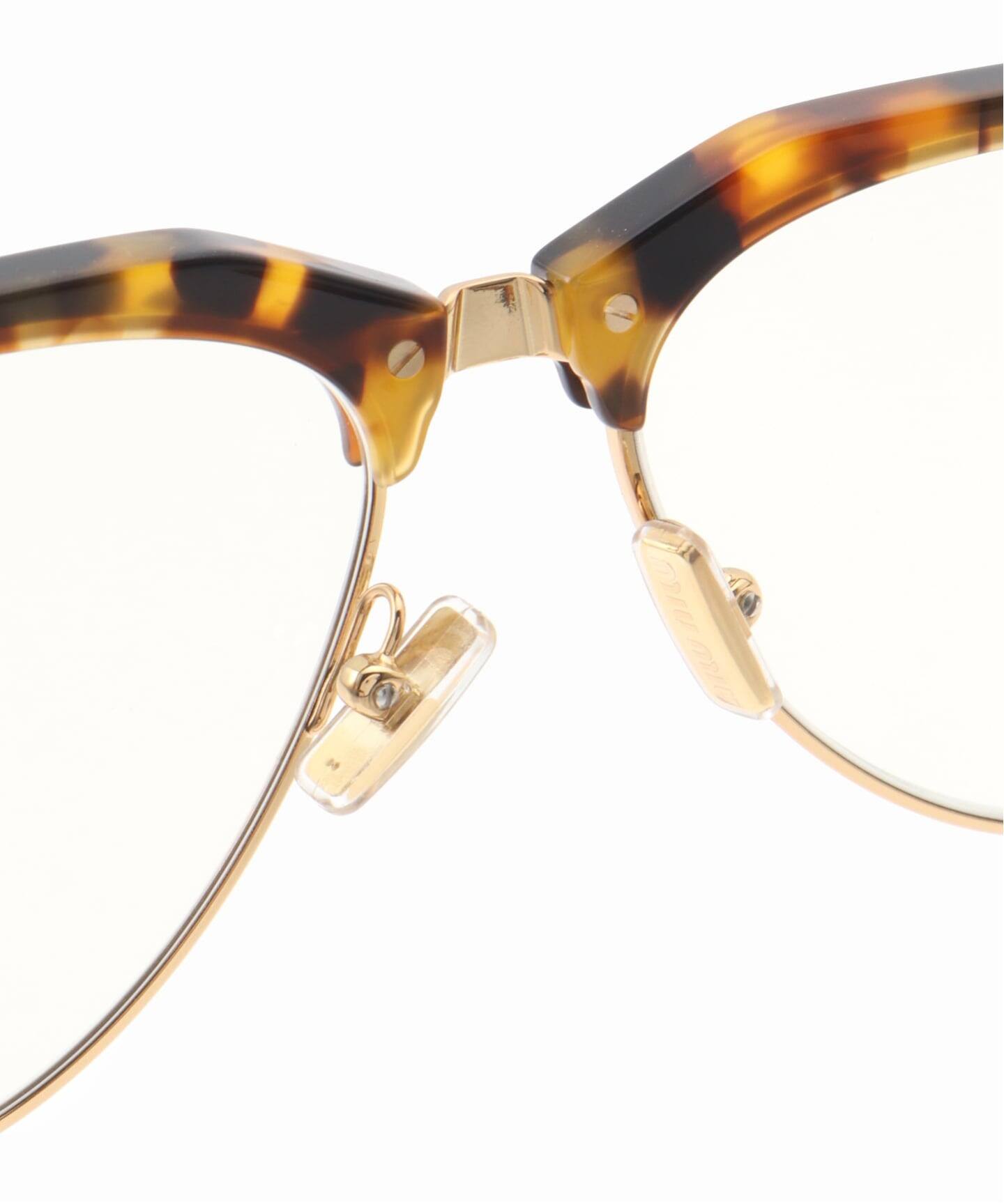 ミュウミュウ ブラウン・トータス 伊達メガネ Miu Miu Eyewear Regard トータスシェル サングラス | ブラウン