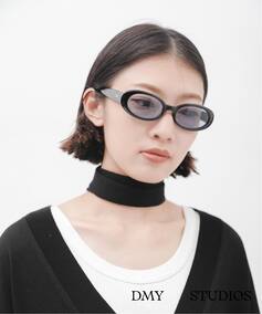 DMY STUDIOS】Valentina Black/Blue Lens Sunglasses（サングラス 