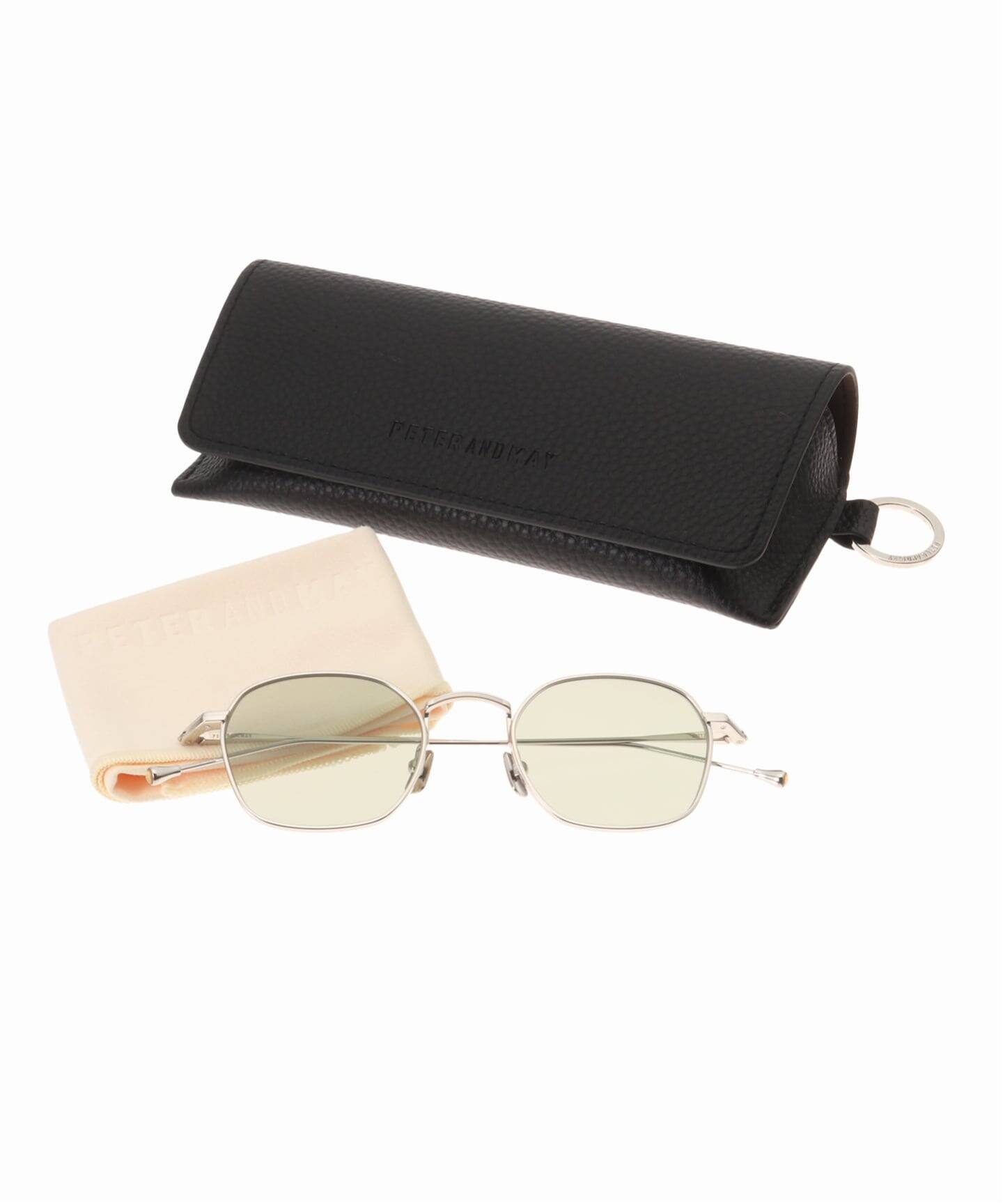 PETER AND MAY THE WAY SUN SILVER GRAPHITE GREEN Sunglasses