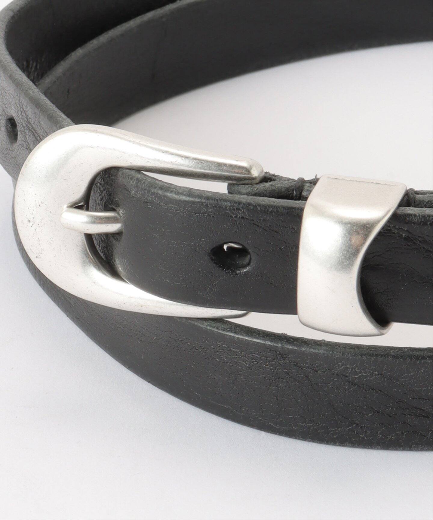 OUR LEGACY / アワーレガシー】2 CM BELT Black Leather 100（ベルト 